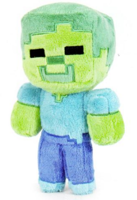 Famosa Minecraft: zombi plüss figura 25cm /760015400/Z/