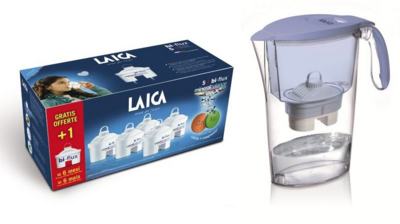 Laica 5+1 bi-flux szűrőbetét + kék Clear Line vízszűrő kancsó /M6M+J11AF/
