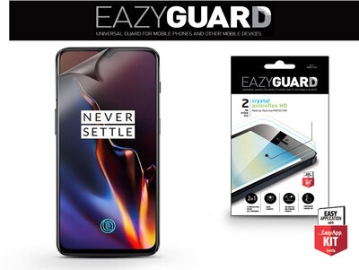 EazyGuard OnePlus 6T (Crystal/Antireflex HD) Kijelzővédő Fólia (2 db/csomag)