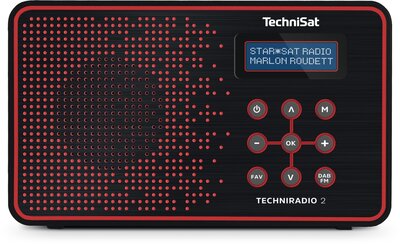 Technisat TechniRadio 2 Rádió - Fekete/Piros