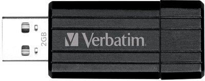 Verbatim USB DRIVE 2.0 PIN STRIPE 128GB READ UP TO 11MB/SEC (49071)