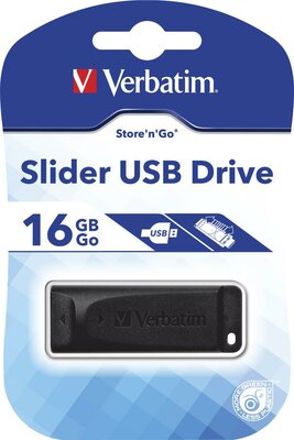 Verbatim Store N Go USB 2.0 Drive Slider 16GB black