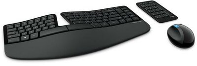 Microsoft Sculpt L5V-00021 USB Ergonómikus Billentyűzet ENG - Fekete
