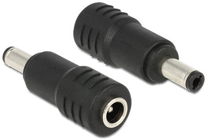 Delock 65536 5,5 x 2,1mm anya > DC 5, 5 x 2,5mm apa DC adapter