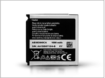 Samsung F490/F700/M8800 gyári akkumulátor - Li-Ion 1000 mAh - AB563840CA (csomagolás nélküli)