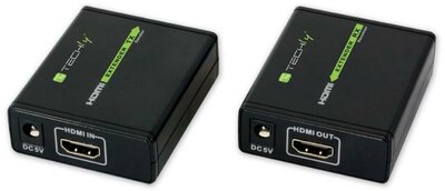 Techly 309739 HDMI Extender UTP kábelen 60m - Fekete