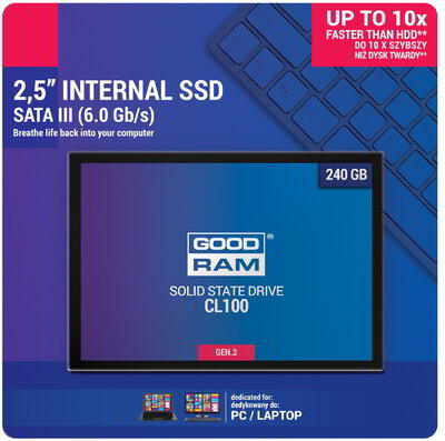 GoodRam 240GB CL100 Gen2 2.5" SATA3 SSD