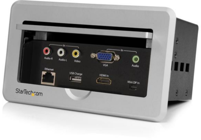 Startech BOX4HDECP Asztalba építhető multiport adapter - Szürke