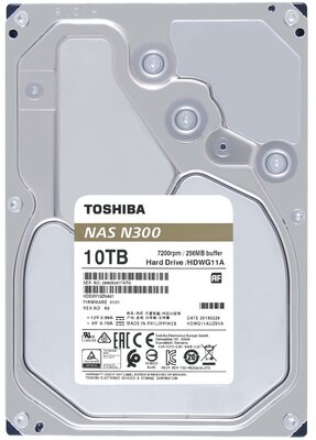 Toshiba 10TB N300 SATA3 3.5" NAS HDD (Retail)