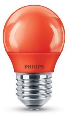 Philips colored P45 E27 LED izzó - Piros
