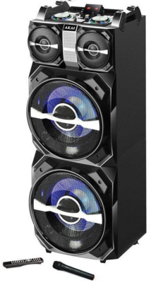 Akai DJ-T5 Hordozható Bluetooth hangszóró - LED kijelző/USB/Mikrofon