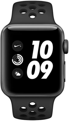 Apple Watch Nike+ Series 3 Okosóra asztroszürke alumíniumtok antracitszürke/fekete Nike sportszíjjal (42mm)
