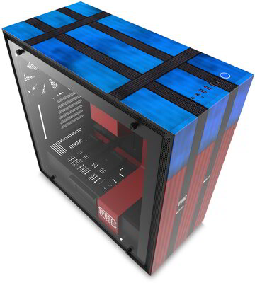 NZXT H700 PUBG Edition Számítógépház - Fekete/Piros/Kék