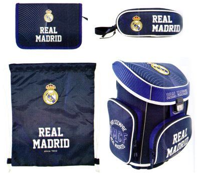 Eurocom "Real Madrid" ergonómikus iskolatáska szett 4 az 1-ben /53567/