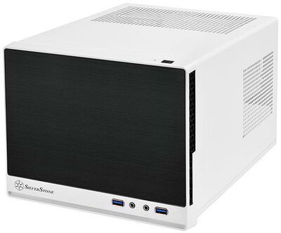 Silverstone Compact Computer Cube Case SST-SG13WB-Q Sugo Mini-ITX, black white