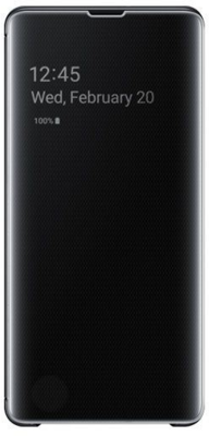 Samsung Clear View Cover Galaxy S10+ átlátszó View tok fekete /EF-ZG975CBEGWW/