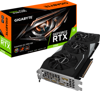 Gigabyte GeForce RTX 2060 GAMING OC PRO 6G, 6GB GDDR6