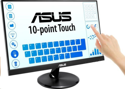 22" ASUS VT229H LED érintőképernyős monitor fekete - Bemutató Darab!