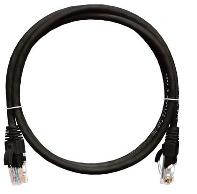 NIKOMAX patch kábel UTP, Cat6, LSZH, 3m ,fekete