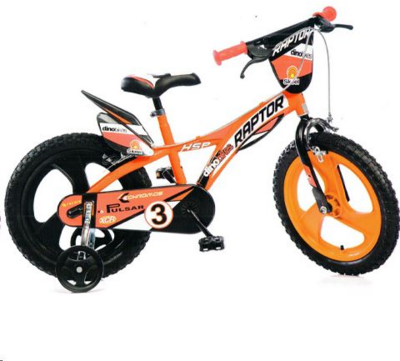 Dino Bikes Raptor narancssárga kerékpár 14-es méretben /614L-RP/
