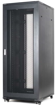 START.LAN 42U rack 19" standing cabinet 800x1000mm black (perf.steel front door