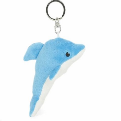 Semo Toys Plüss kék delfin kulcstartó 8cm /DFO-03XL01/