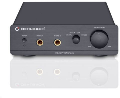 Oehlbach XXL DAC Ultra fejhallgató erősitő DAC-cal fekete /OB 13900/