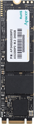 Apacer SSD 120GB - AP120GAS2280P2-1 Panther (S350 Series, M.2 PCIe Gen3 x2, Olvasás: 1350 MB/s, Írás: 480 MB/s)