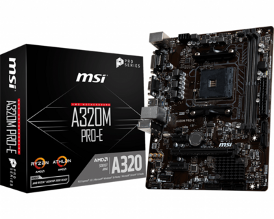 MSI Alaplap AM4 A320M PRO-E AMD A320, mATX