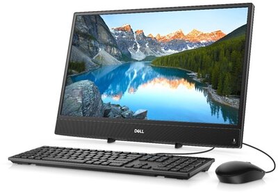 Dell Inspiron AIO 3480 23.8" FHD Intel Core i3-8145U (3.9 GHz), 4GB, 1TB, Win 10, fekete