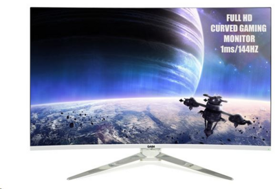 31.5" Gaba GL-3219QB1 TN LED gaming monitor (144Hz FreeSync) fehér-ezüst - Bemutató Darab!