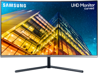 SAMSUNG UHD ívelt monitor, 31,5", LU32R590CWUXEN 3840x2160, 16:9, 250cd/m2, 2500:1, 4ms, HDMI
