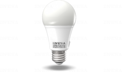 INESA LED Fényforrás Gömb E27 9,5W 4000K
