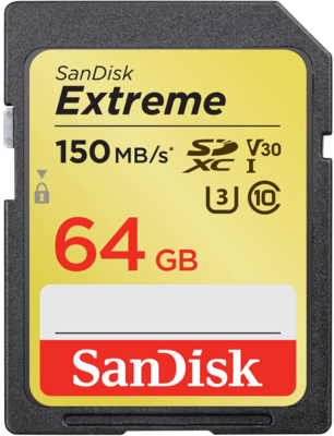 64GB SDXC Sandisk Extreme UHS-I U3 V30 CL10 /SDSDXV6-064G-GNCIN/