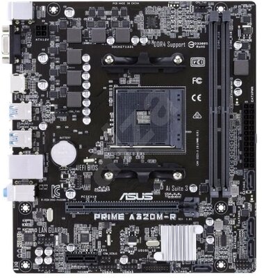 ASUS Alaplap AM4 PRIME A320M-R-SI AMD A320, mATX Fehér dobozos