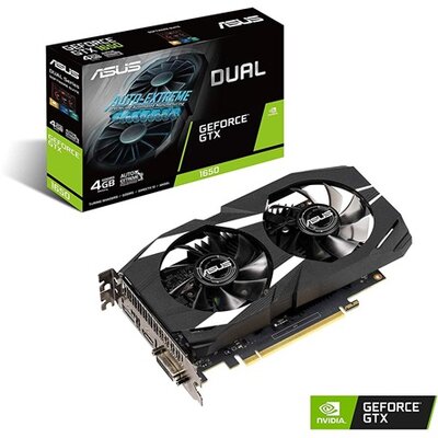Asus GeForce GTX 1650 4GB GDDR5 DUAL, DVI, HDMI, DP - DUAL-GTX1650-4G