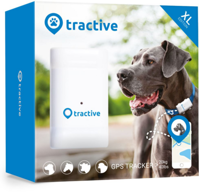 Tractive GPS XL nyomkövető 20 kg feletti állatoknak /TRAXL1/ - Bemutató Darab!