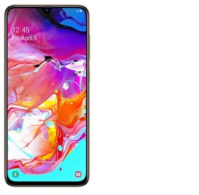 Samsung SM-A705F A70 6,7" LTE 128GB Dual SIM korall okostelefon