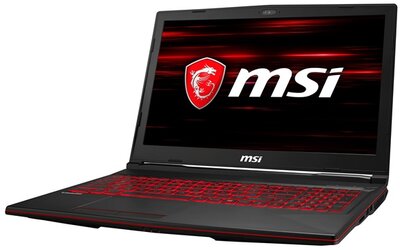 MSI GL63 9SDK, 15,6" FHD, Intel Core i7-9750H, 8GB, 1TB HDD, GTX 1660Ti-6, Dos, Black