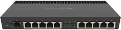 Mikrotik RB4011IGS+RM L5 RouterOS 1GB RAM, 10xGig LAN, SFP+ 10Gbp, 1U Rack 19"