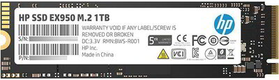 HP SSD EX950 1TB, M.2 PCIe Gen3 x4 NVMe, 3500/2900 MB/s, IOPS 410/370K