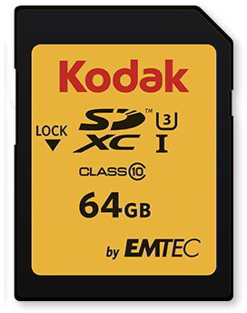 Kodak 64GB SDXC Class 10 UHS-I U3 memóriakártya