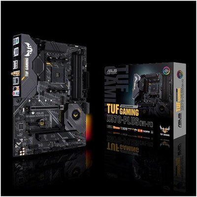 ASUS Alaplap AM4 TUF GAMING X570-PLUS (WI-FI) AMD X570, ATX