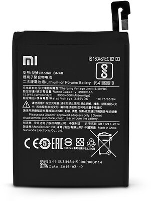 Xiaomi Redmi Note 6 Pro gyári akkumulátor - Li-ion Polymer 3900 mAh - BN48 (ECO csomagolás)