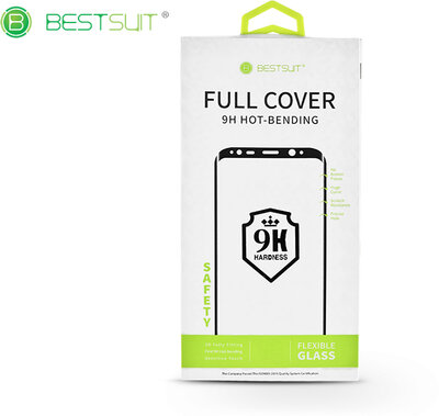 Huawei P30 Pro hibrid rugalmas edzett üveg képernyővédő fólia - Bestsuit 9H Flexible Glass 3D Fullcover - fekete