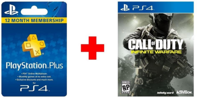 PlayStation Plus 365 napos előfizetés + Call of Duty Infinite Warfare