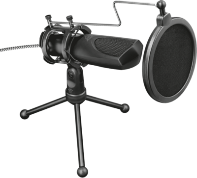 Trust Mikrofon - GXT 232 Mantis Streaming (Professzionális; Studió design; Zaj szűrő; USB; 150cm kábel; állvány)