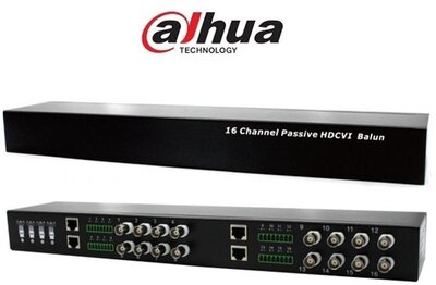 Dahua Passzív Video balun - PFM809-4MP (16 csatornás, HDCVI, Max.: 4MP, rackbe szerelhető)