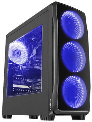 Natec Genesis TITAN 750 MIDI TOWER USB 3.0 PC ház (kék)
