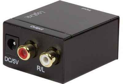 LogiLink Koaxial and Toslink to analog L/R audio converter